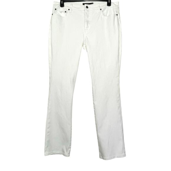 LAUREN RALPH LAUREN Women's White High-rise Straight leg Jean size 14